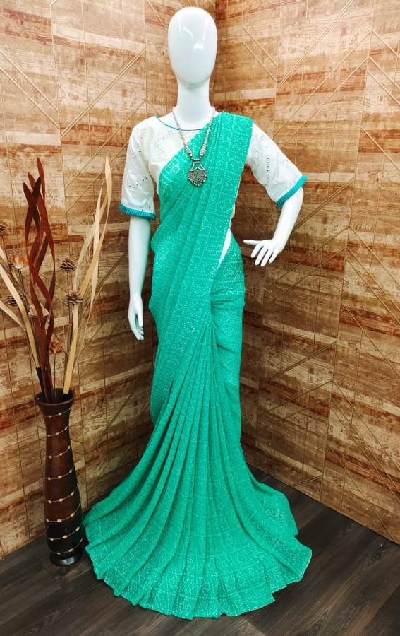 Kashvi Saheli Fancy Party Wear Georgette Printed Designer Saree Collection